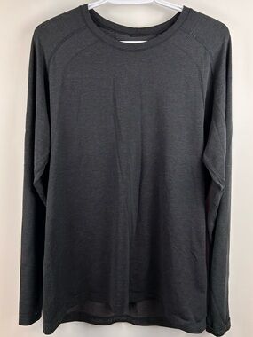 Lululemon Live In Practice Long Sleeve Shirt Men’s Large Deep Grey Athletic Top